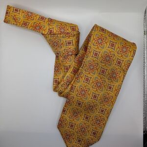 Designer 100% Silk Gold Holland & Sherry London 1836 Men's Tie